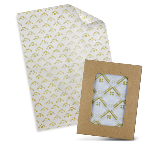 Tissue Paper with Envelope - White