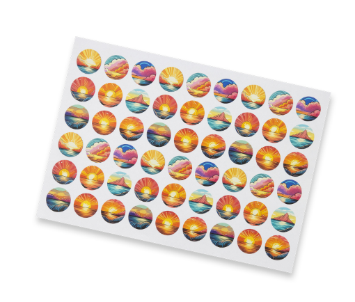 Sticker Sheet 26mm Circle - Matte