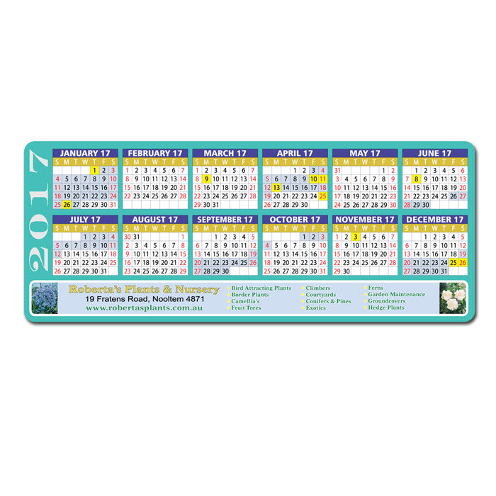 Magnetic Calendar 213 x 98mm