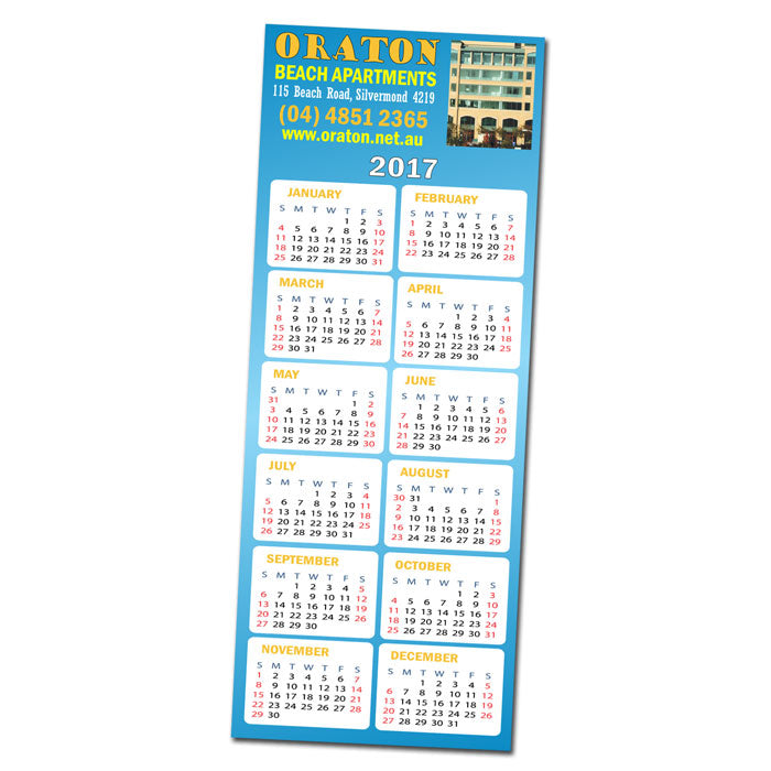 Magnetic Calendar 58 x 148mm