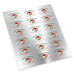 Paper Stickers Printed On Sheets